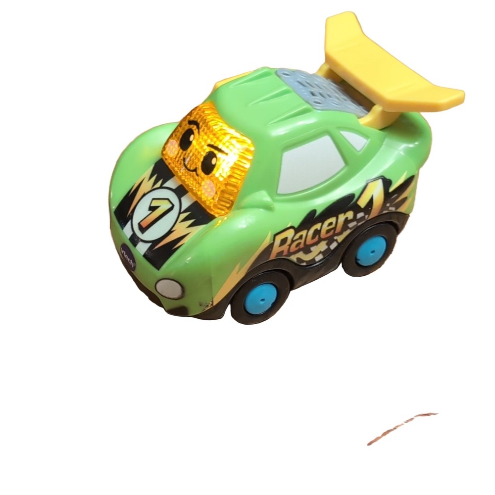 VTech Racer 1 Go! Go! Smart Wheels Toy Car Green Yellow Black Blue Battery